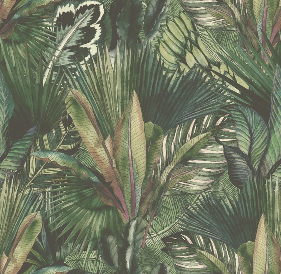 Tropická zelená listová fototapeta "Tropická kytice" do kuchyně - hlavní obrázek číslo 2