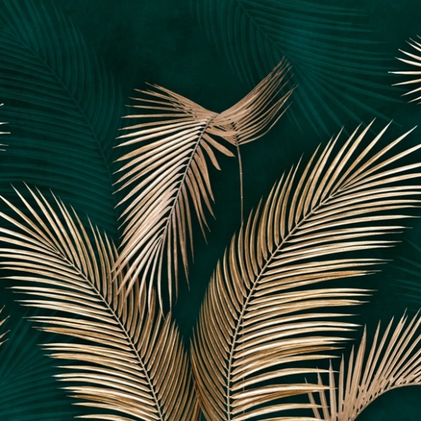 Fototapeta Zlaté palmové listy