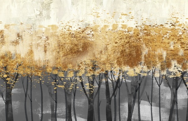 Fototapeta Zlaté koruny stromů