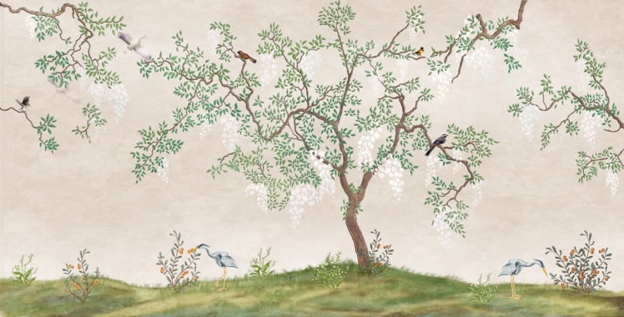 Fototapeta z azjatyckim motywem Smukłe Drzewo - zdjęcie numer 2