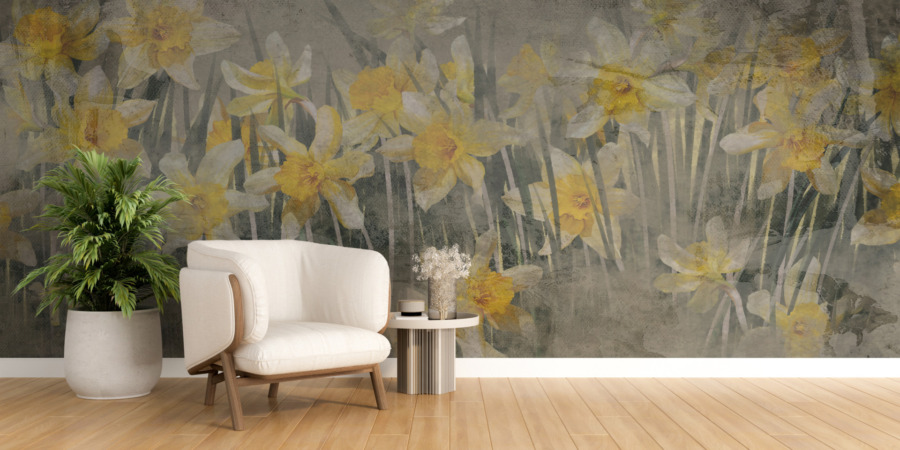 Fototapeta s jarním květinovým motivem Daffodil Meadow - hlavní obrázek produktu