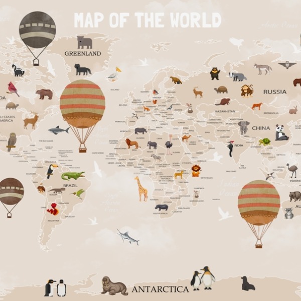 Tapety Balón Mapa světa