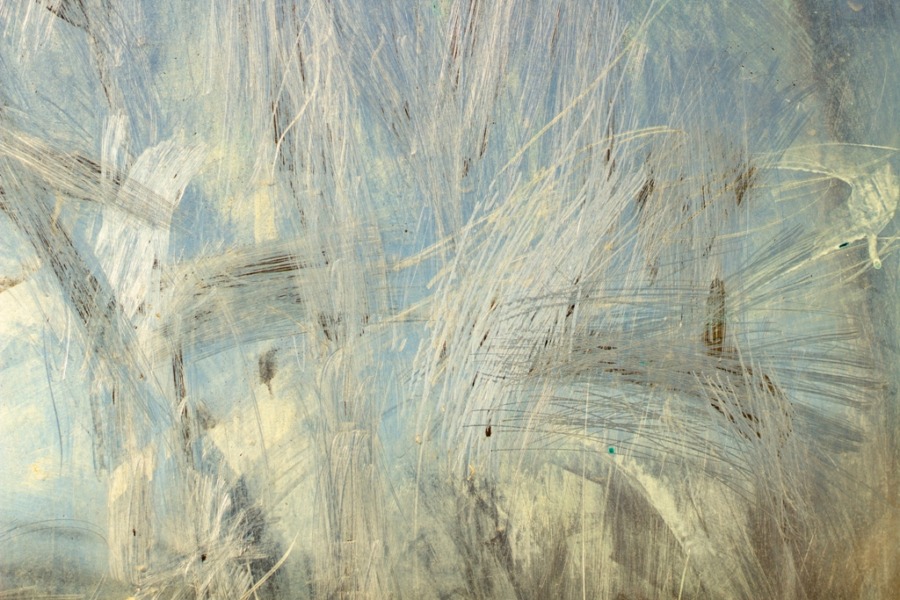 Fototapeta z biało-niebieską abstrakcją Białe Kreski - zdjęcie numer 2