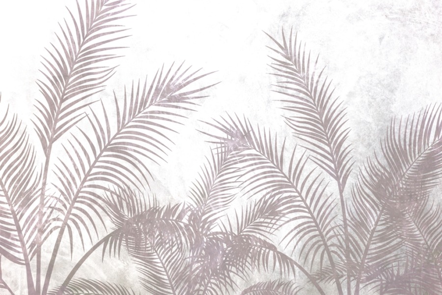 Fototapeta s exotickým motivem v jasných barvách Warm Palm Plume - obrázek číslo 2