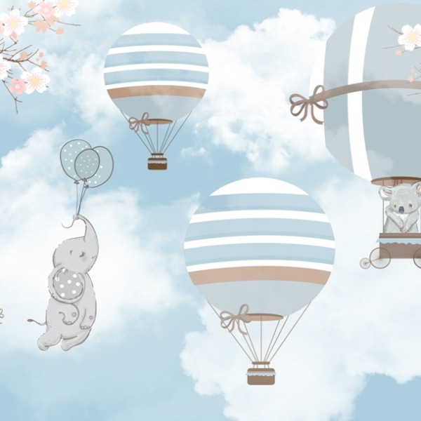 Freska Jarní let balónem