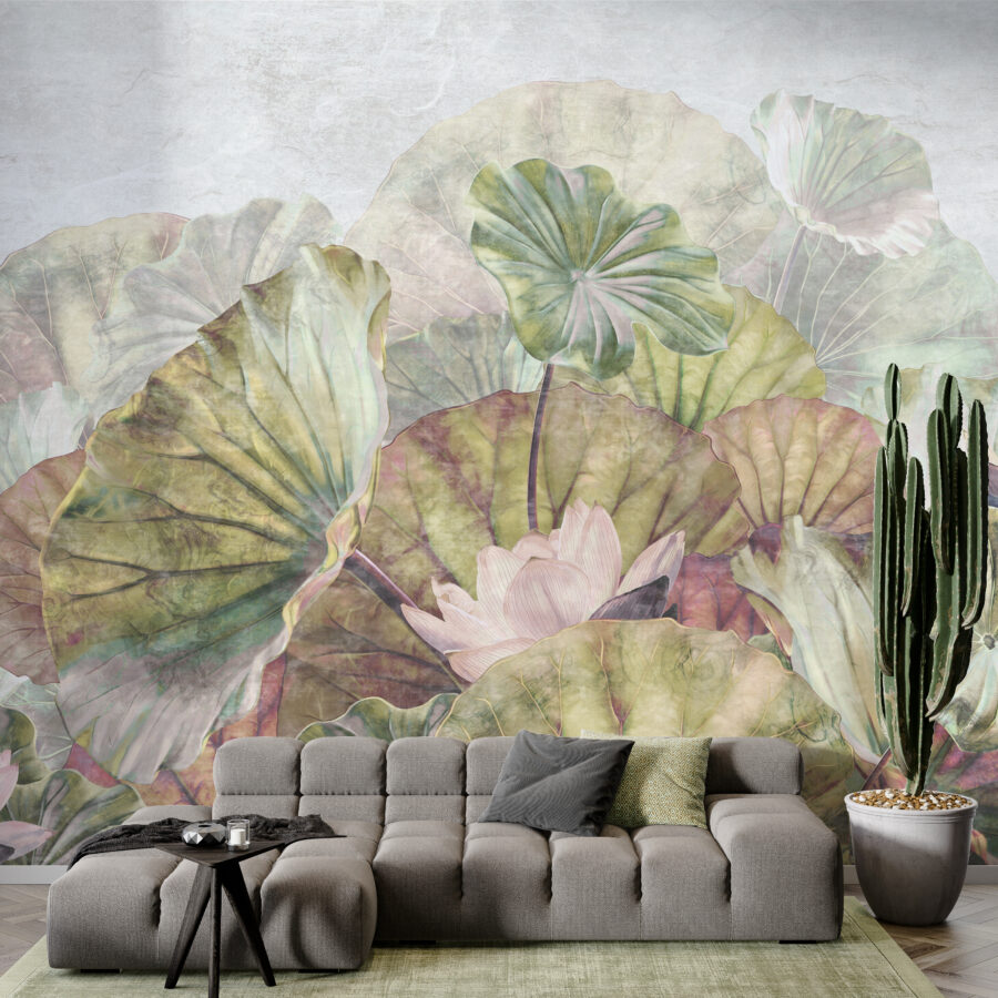 3D nástěnná malba Barva tropických listů - hlavní obrázek produktu