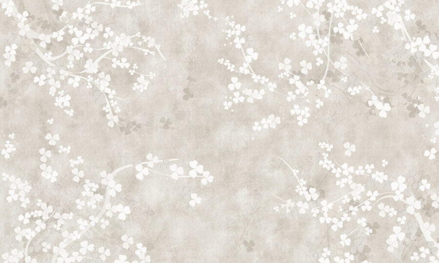 Třešňový květ nástěnná malba v jasných odstínech s motivem třešňového květu - obrázek číslo 2