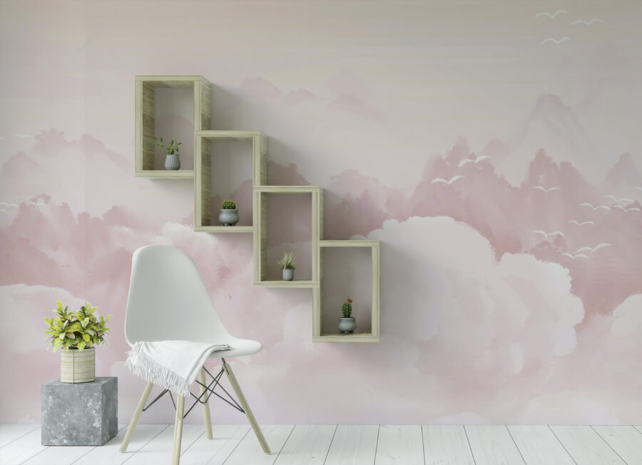 Fototapeta ideální do pokoje malé holčičky Pink Clouds - hlavní obrázek produktu