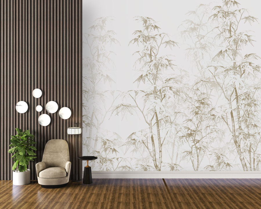 Fototapeta s jemným květinovým motivem ideální do každého interiéru Bleached Trees - hlavní obrázek produktu