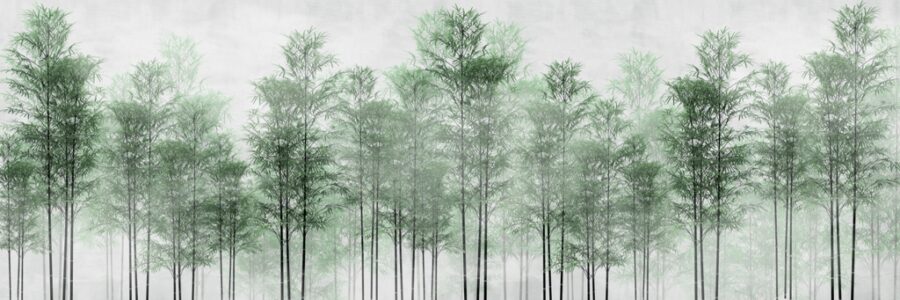 Nástěnná malba ve šťavnaté zelené barvě imitující dech přírody Green Forest - obrázek číslo 2