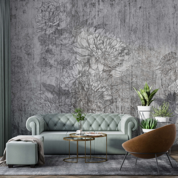 Tapety Květiny na betonovém pozadí