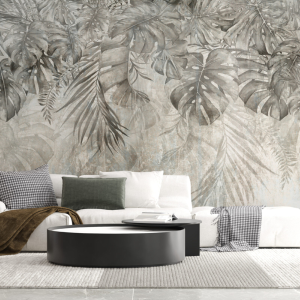 Nástěnná malba listů Monstera