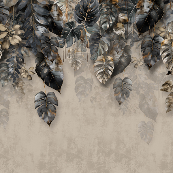 Nástěnná malba Hanging Leaves