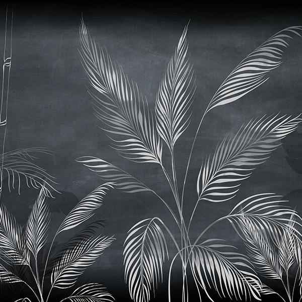 Fotopáska Delicate Leaves v šedé barvě