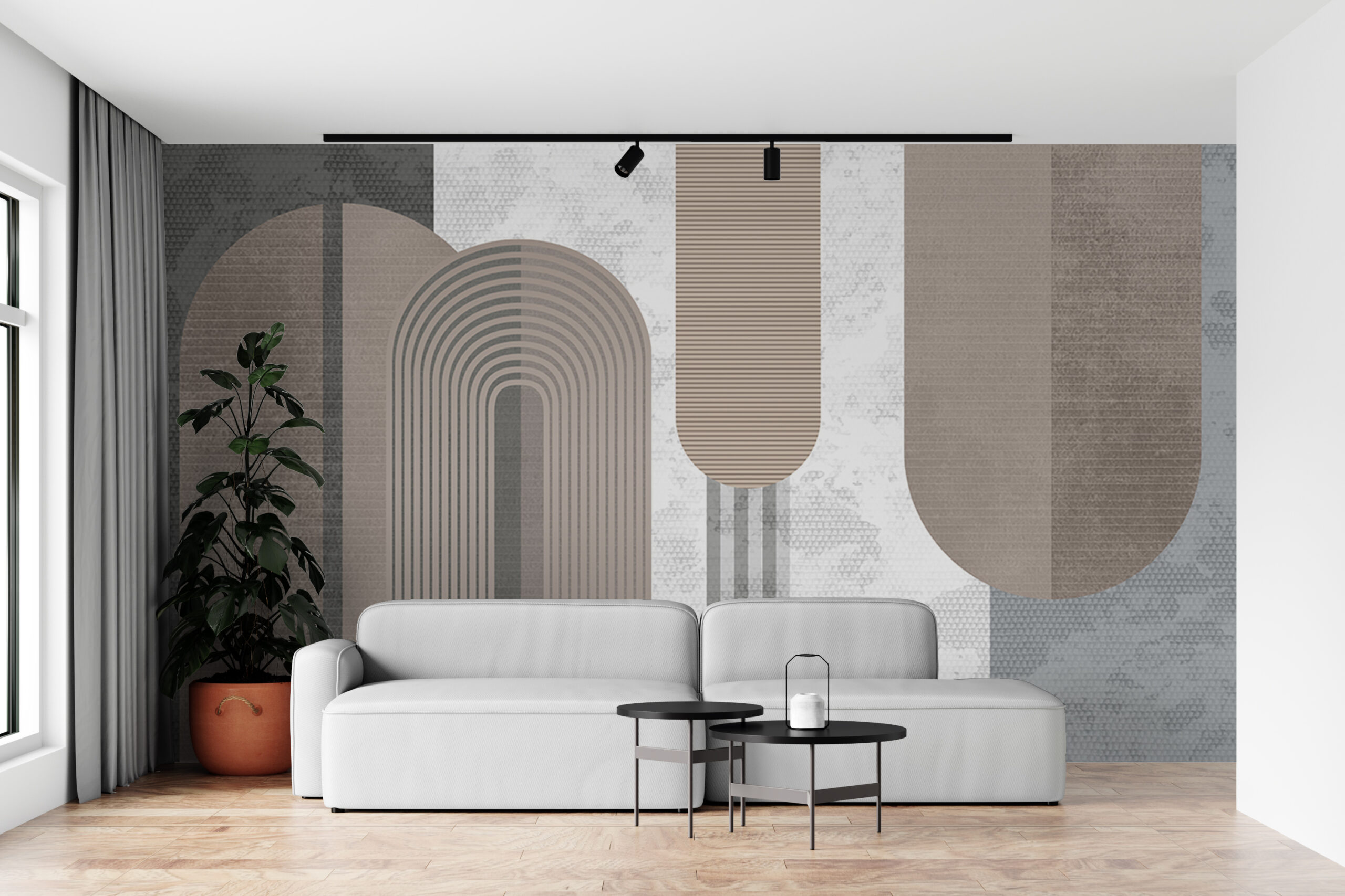 Moderní geometrie Nástěnná malba