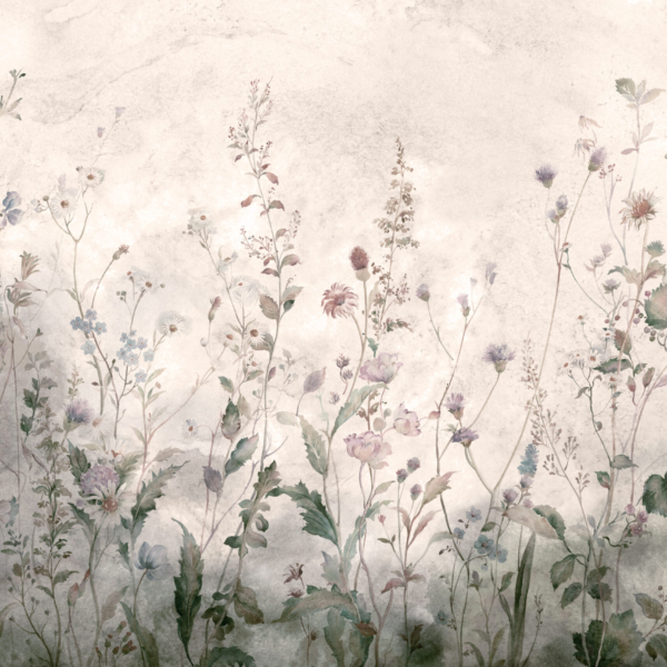 Vzdušné květiny v béžových tónech