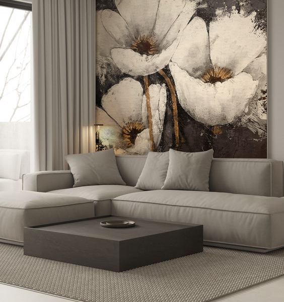 Nástěnná malba Kvetoucí elegance