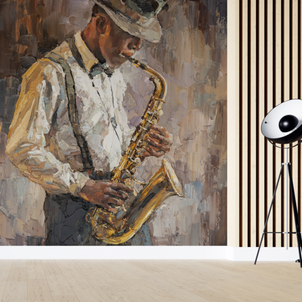 Nástěnný saxofonista