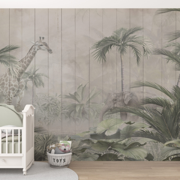 Nástěnná malba Afrika v mlze