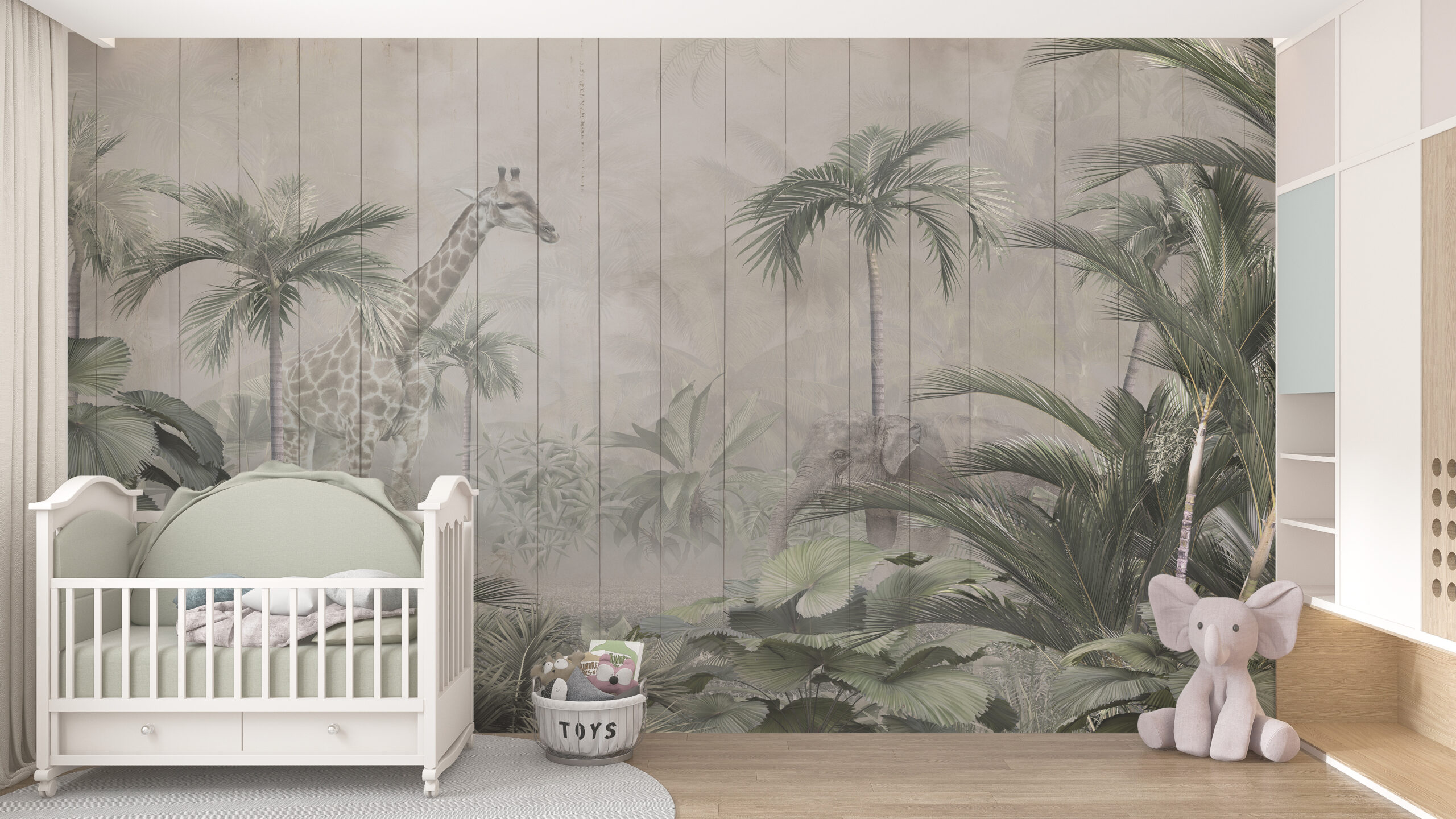 Nástěnná malba Afrika v mlze