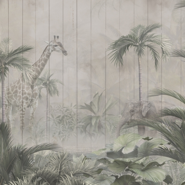 Nástěnná malba Afrika v mlze