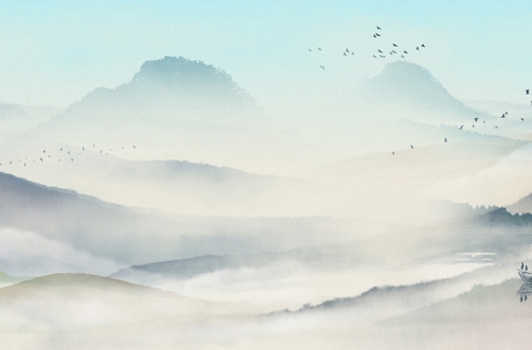 Nástěnná malba Asian Sky