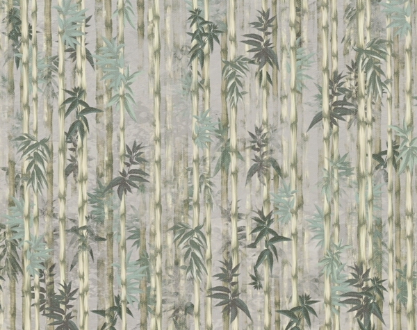 Nástěnná malba bambusových výhonků