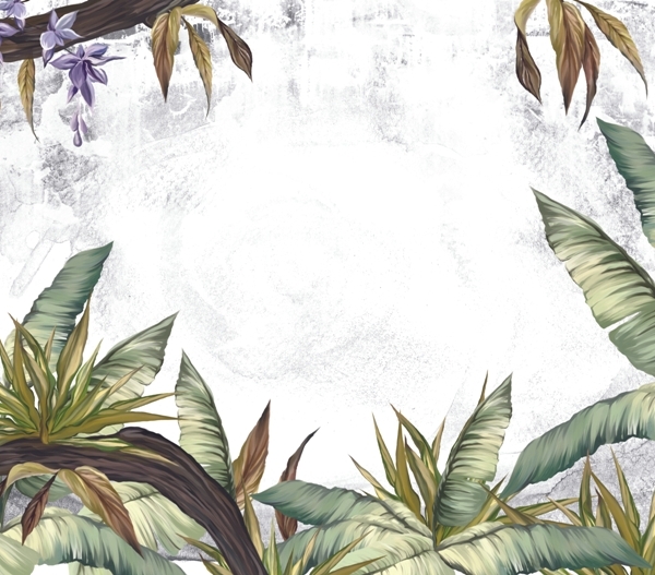 Nástěnná malba Bílá skvrna v tropech