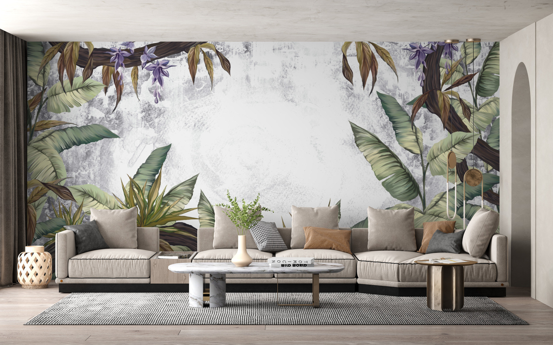 Nástěnná malba Bílá skvrna v tropech