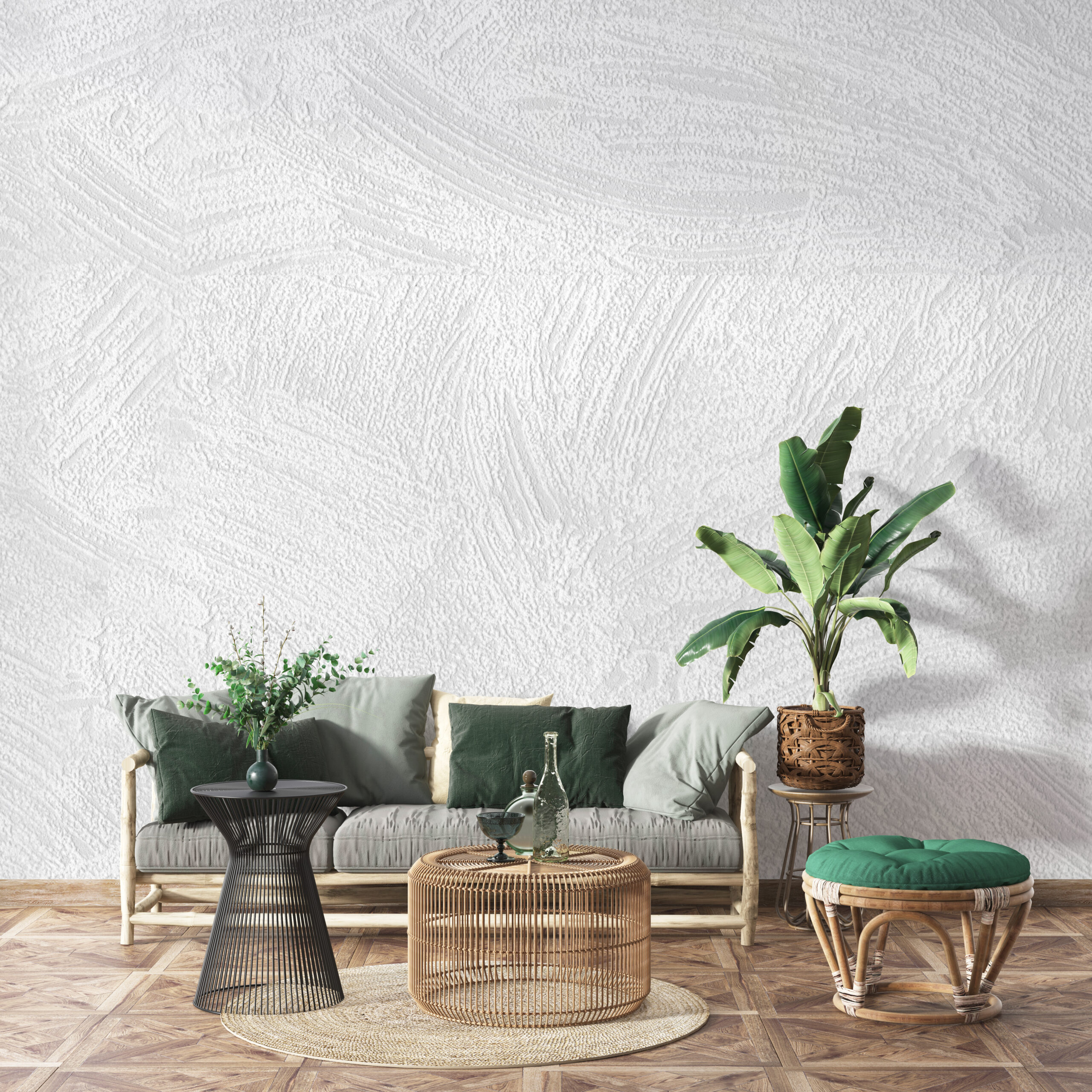 Nástěnná bílá struktura