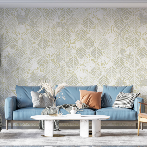 Nástěnná malba Bílé listy