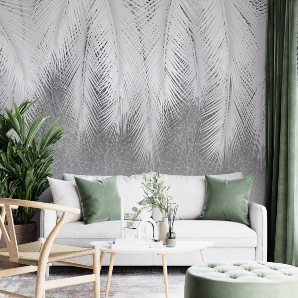 Nástěnná malba White Feathers