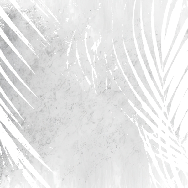 Nástěnná malba White Negative of Leaves