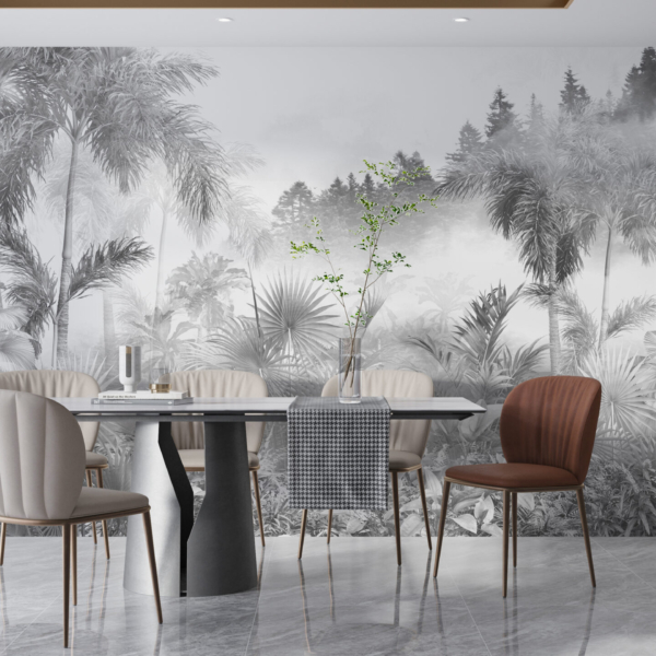 Nástěnná malba White in the Jungle