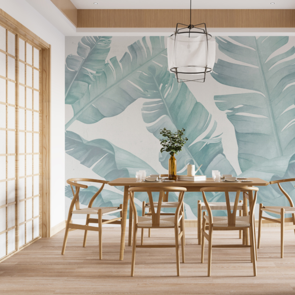 Nástěnná malba Modré peří