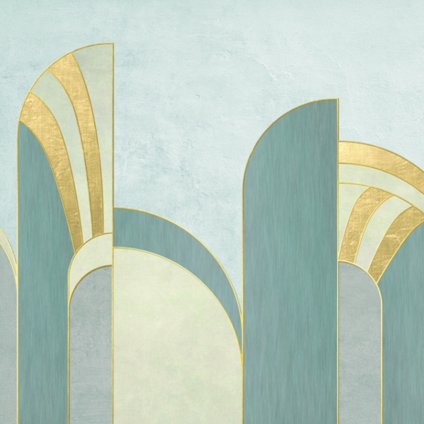 Modrá geometrie tapety