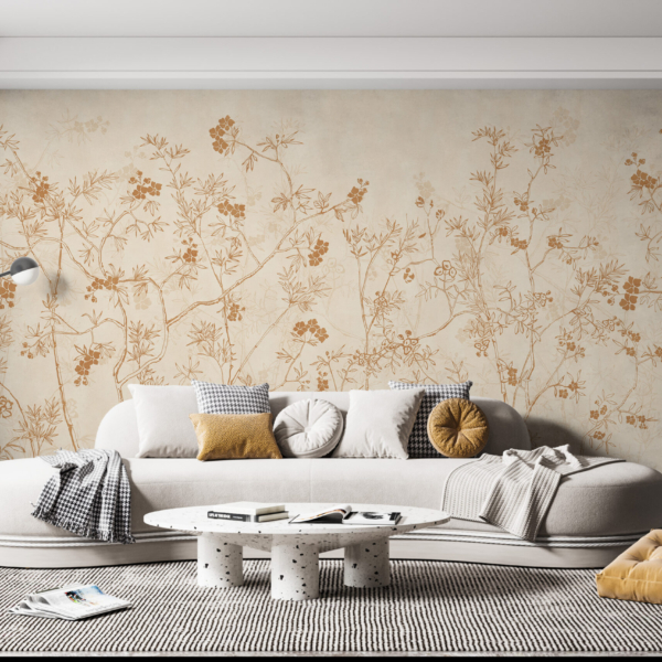 Nástěnná malba Brown Meadow