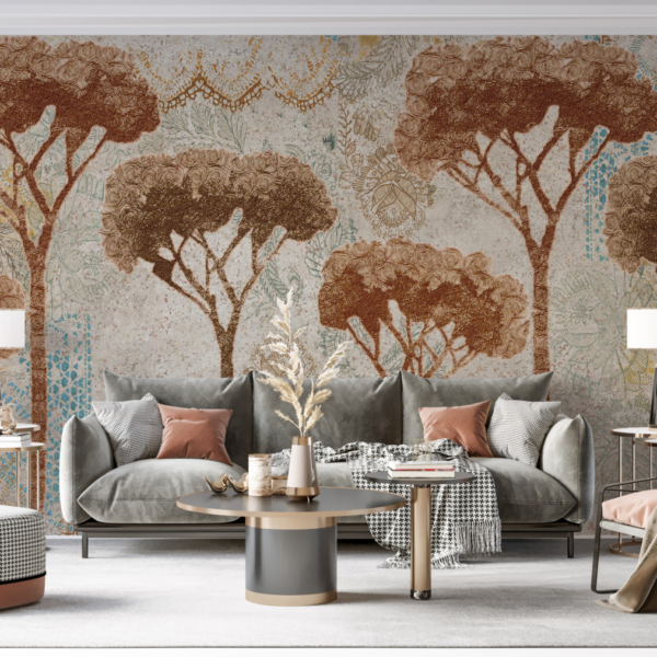 Nástěnná malba Brown Pine