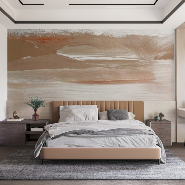 Nástěnná malba Brown Waves