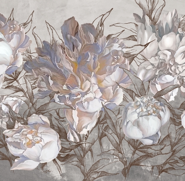 Fototapeta Kytice bílých růží