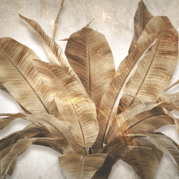 Fototapeta Kytice listů ve zlatě