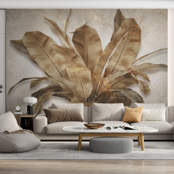 Fototapeta Kytice listů ve zlatě