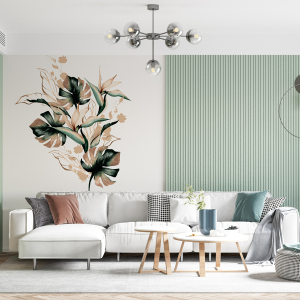 Nástěnná malba Kytice listů