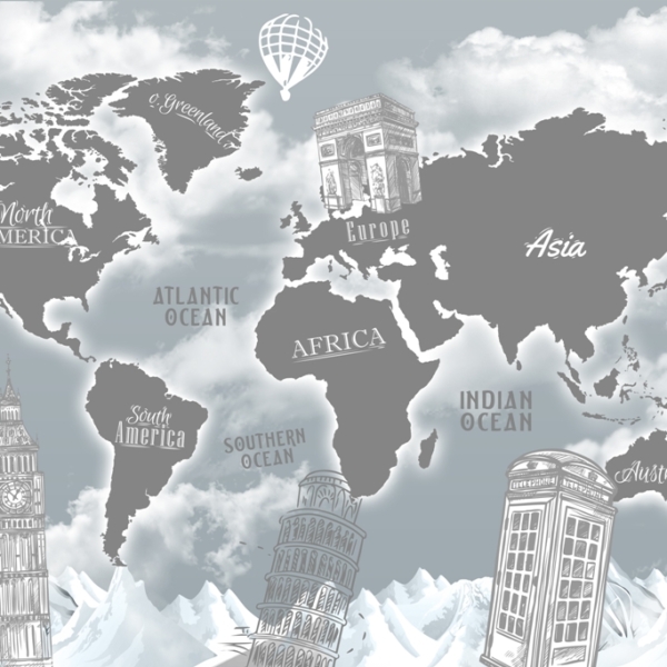 Nástěnná malba Celý svět