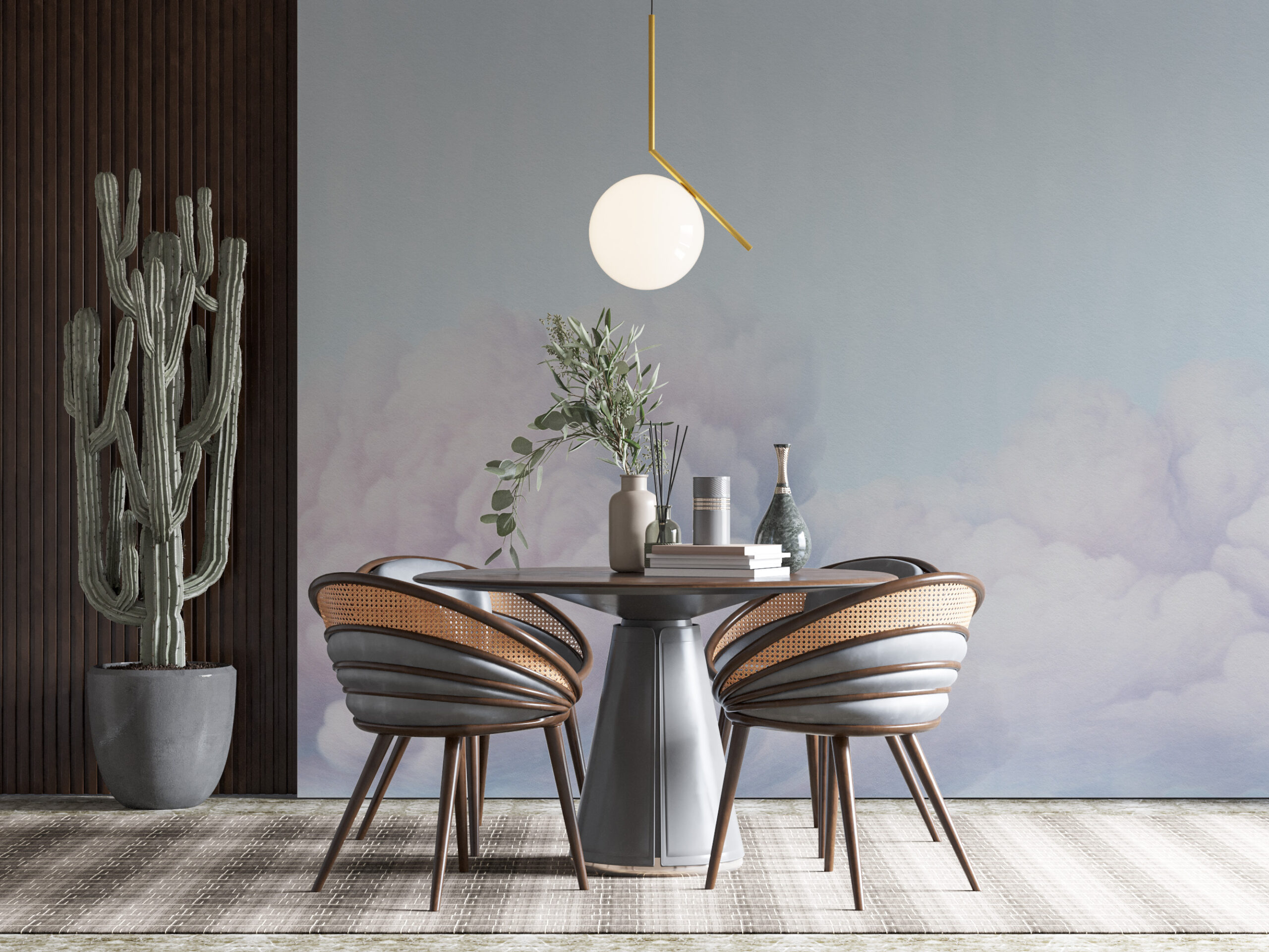 Nástěnná malba kopulovitých mraků