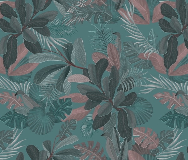 Nástěnná grafika Dark Leaf