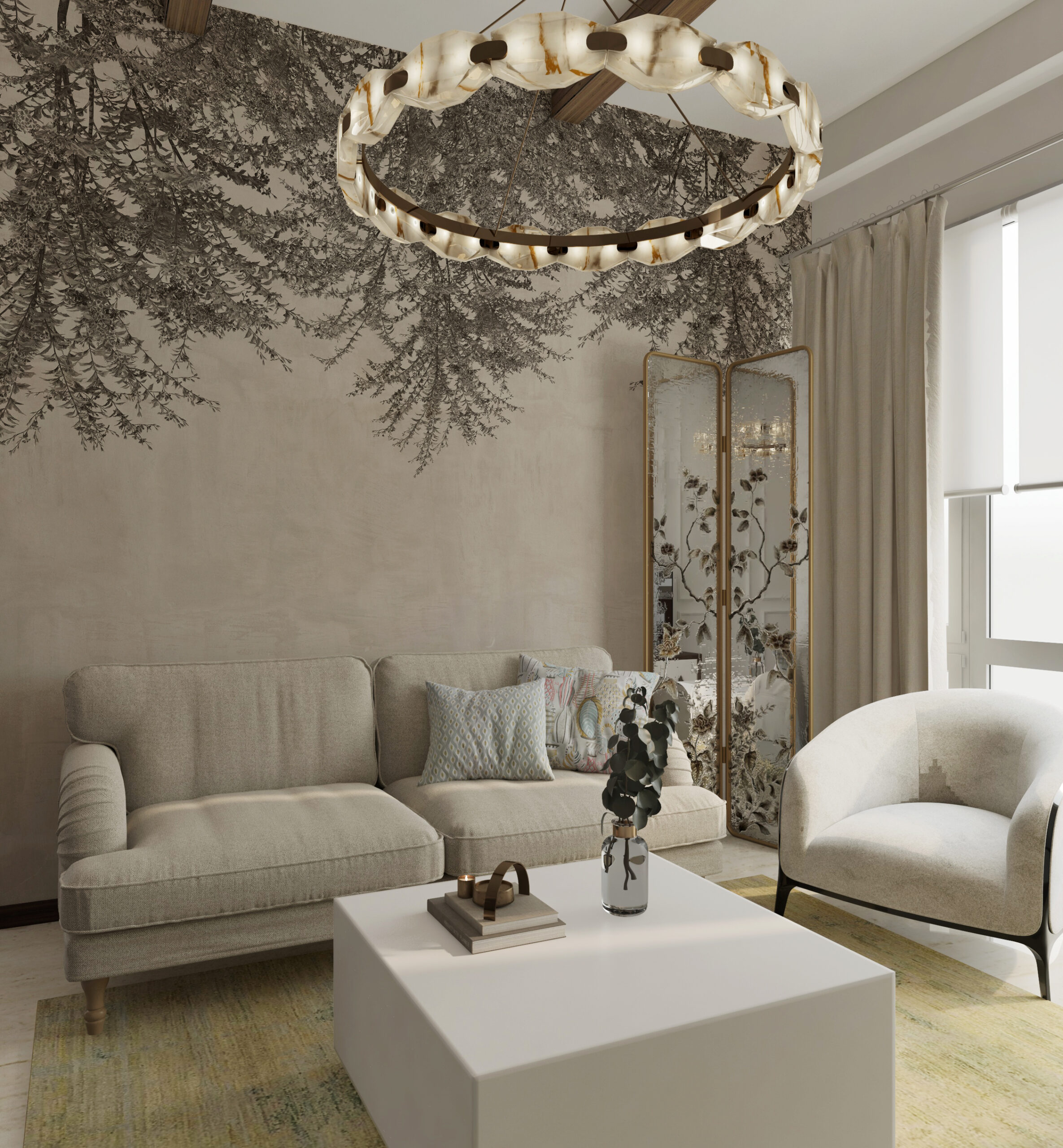 Nástěnná malba Dark Twigs