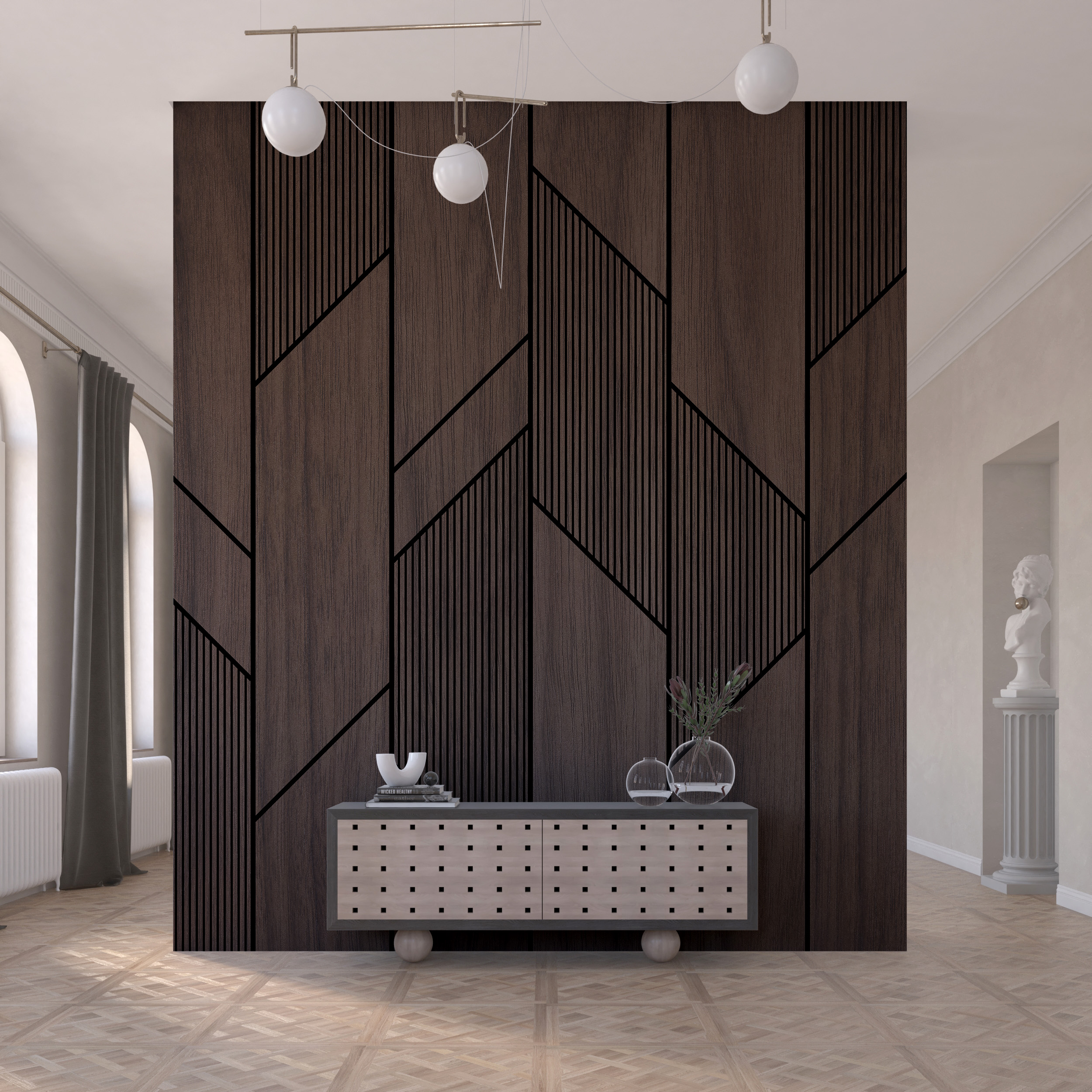 Nástěnná malba Chocolate Geometry