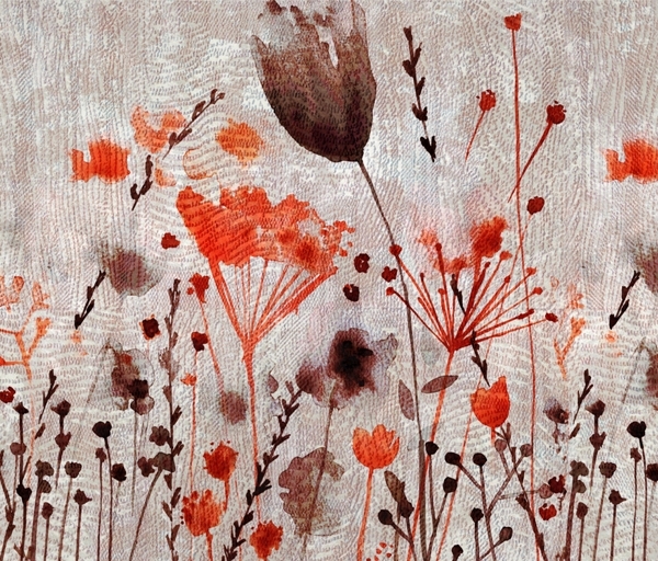 Nástěnná malba Červené máky