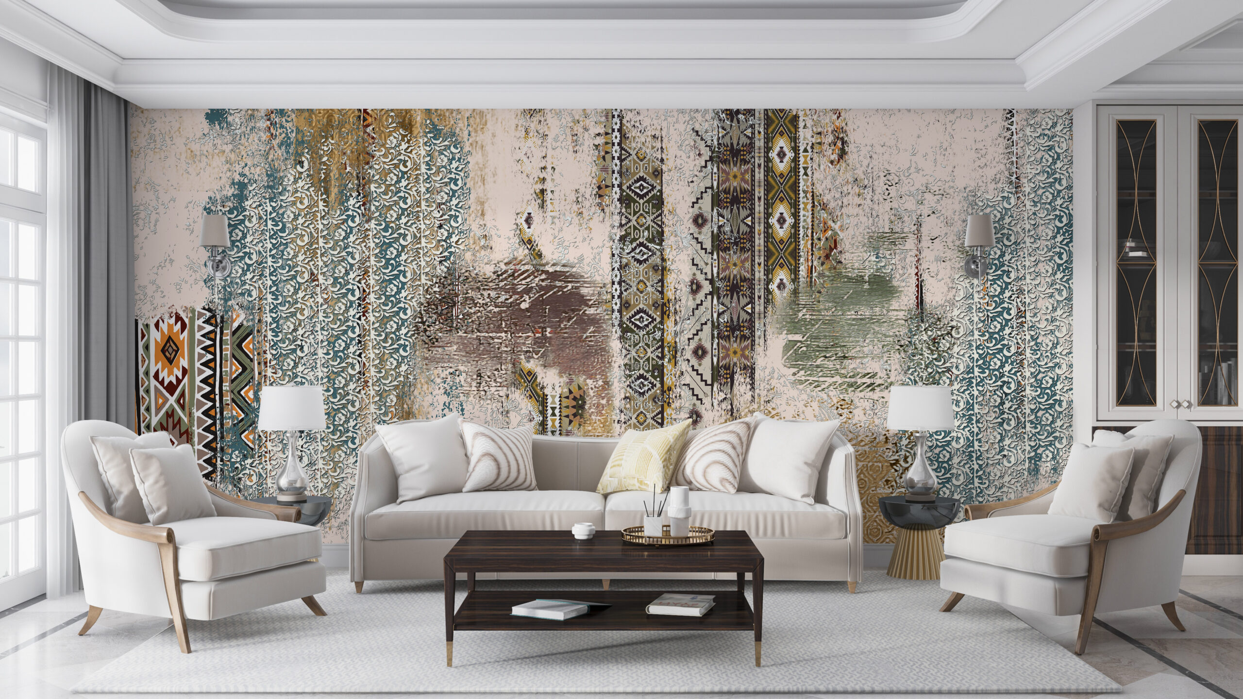 Nástěnná malba Antická mozaika